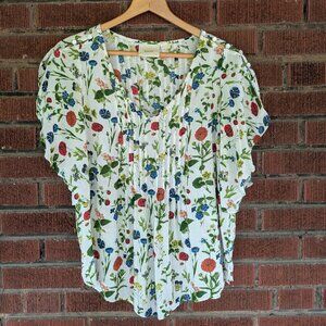 Anthropologie Maeve Floral Blouse